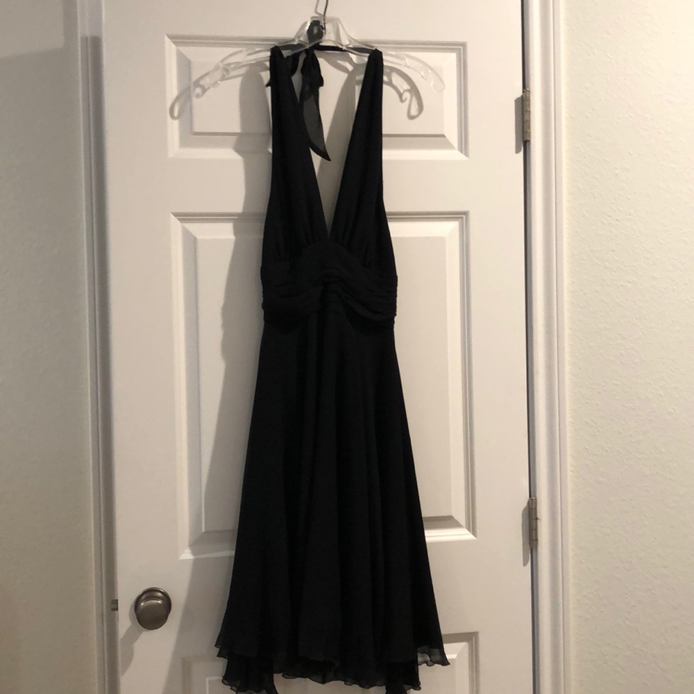 Black Halter Cocktail Dress